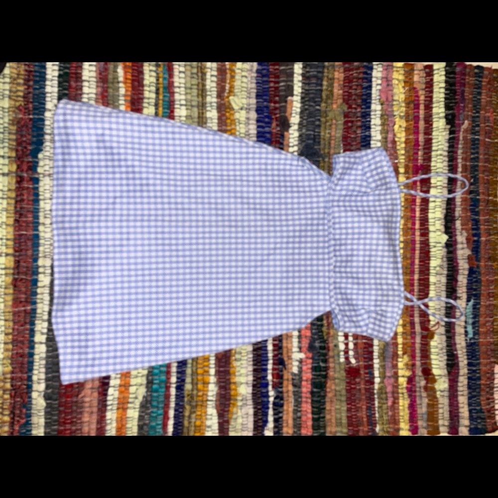 Beautiful blue and white dress